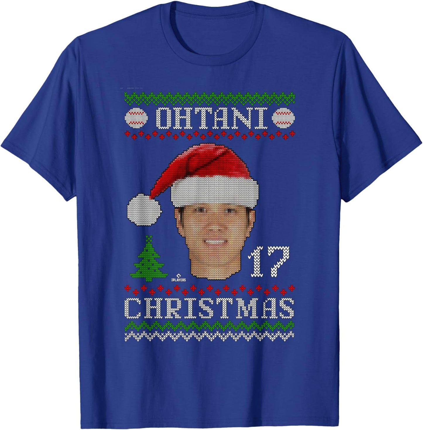 Shohei Ohtani Los Angeles Baseball Christmas Sweater MLBPA T-Shirt - T-Shirt | Royal