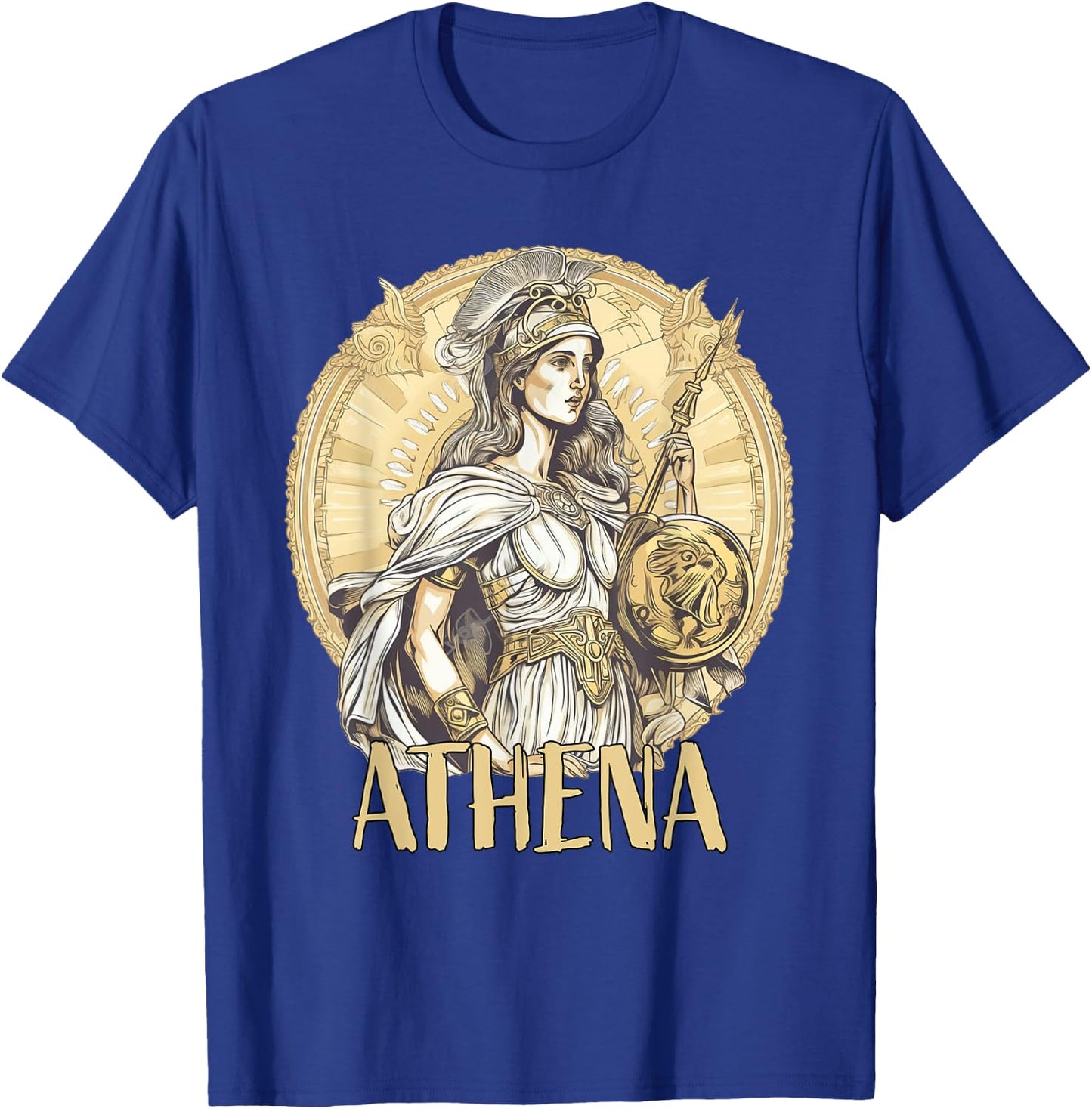 Greek Mythology: Athena the goddess of wisdom and war T-Shirt - T-Shirt | Royal