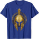 Spartan Helmet Warrior Gold Gladiator Sparta Greek Gym T-Shirt - T-Shirt | Royal