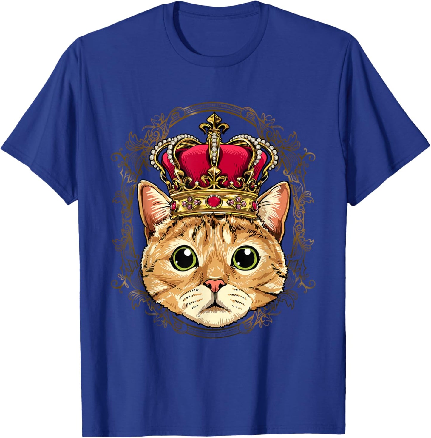 King / Queen Cat Kitten Princess Fur Pet Animal Cat Lover T-Shirt - T-Shirt | Royal
