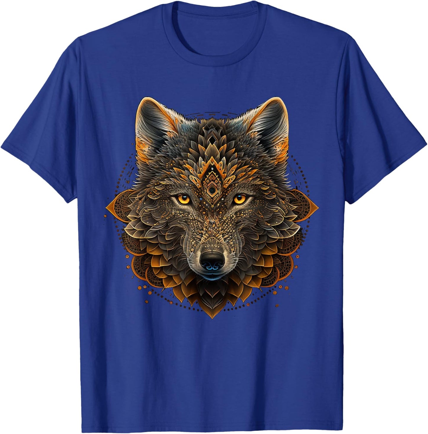 Wolf China Architecture Artwork | Animal Motif Wolf T-Shirt - T-Shirt | Royal