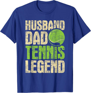 Husband Dad Tennis Legend - Sports Coach Tournament Player T-Shirt - T-Shirt | Royal