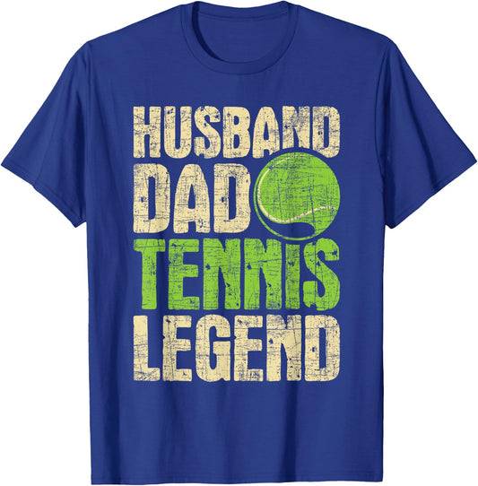 Husband Dad Tennis Legend - Sports Coach Tournament Player T-Shirt - T-Shirt | Royal