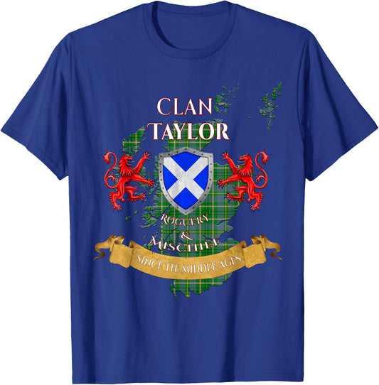 Taylor Scottish Family Clan Middle Ages Mischief T-Shirt - T-Shirt | Royal