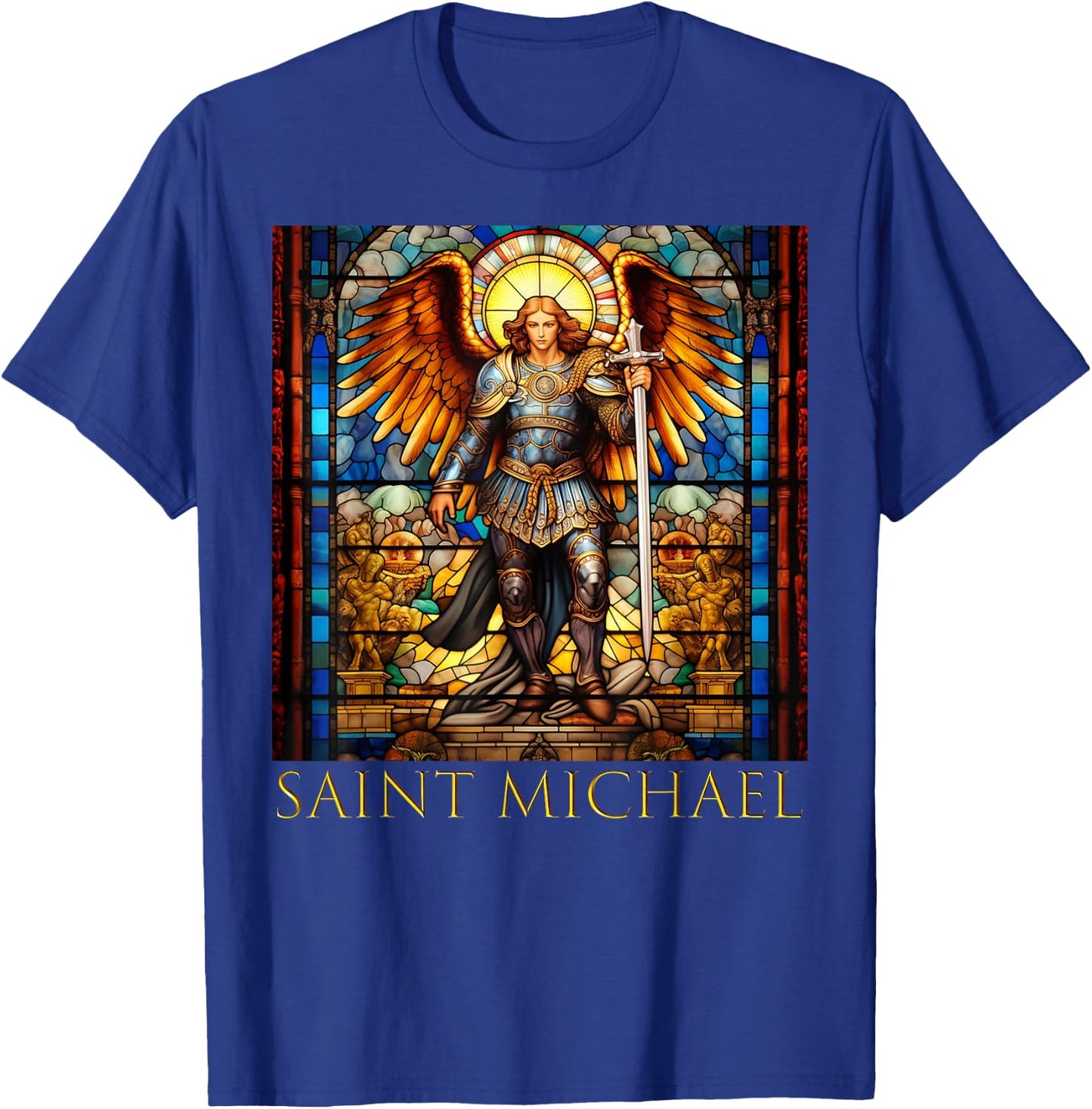 Saint Michael the Archangel T-Shirt - T-Shirt | Royal