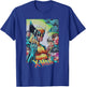 Marvel X-Men Iconic Team 90's Style Group Shot Cover T-Shirt - T-Shirt | Royal