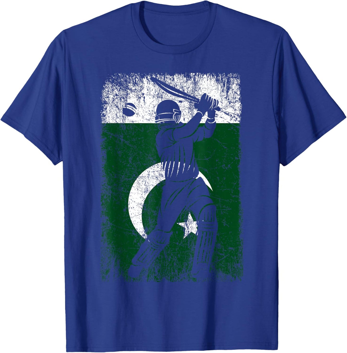 Pakistan Flag Cricket Jersey Fan Player Coach T-Shirt - T-Shirt | Royal