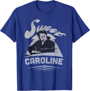 Official Neil Diamond Signature Photo T-Shirt - T-Shirt | Royal