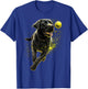 Black Labrador Retriever chasing a ball Labrador Retriever T-Shirt - T-Shirt | Royal