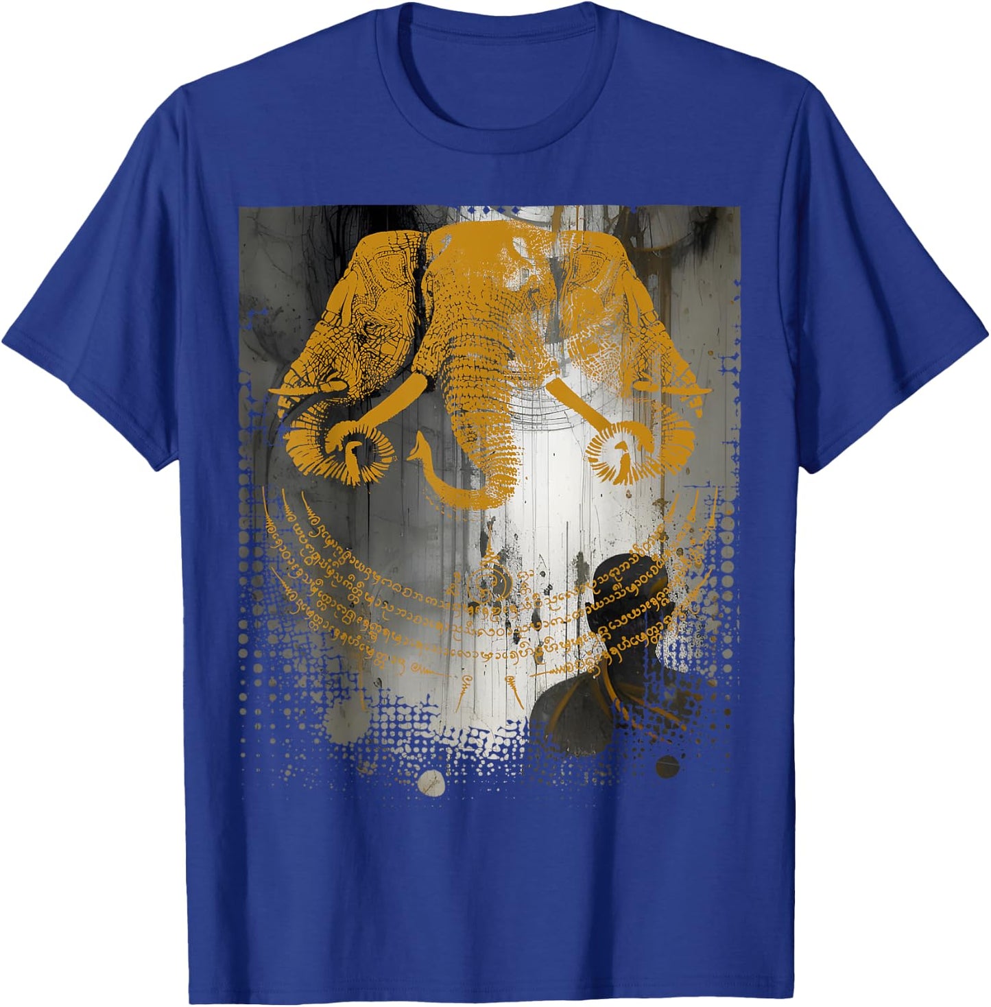 Muay Thai Buddha Asian Tattoo Lao Elephant Cultural Sak Yant T-Shirt - T-Shirt | Royal