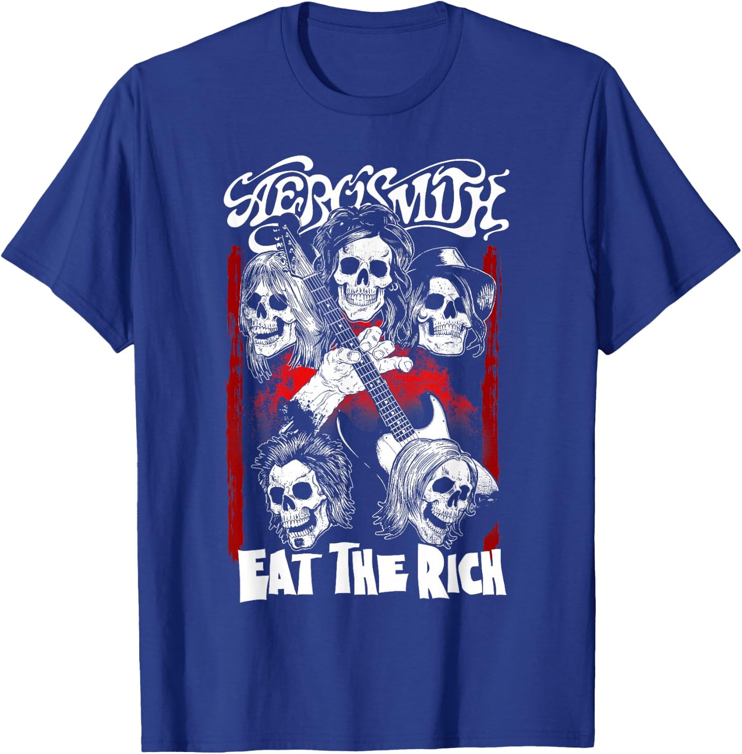 Aerosmith Men's Black Modern Letter Print T-Shirt - T-Shirt | Royal
