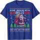 She Jingled My Bells & Now She's Pregnant Ugly Xmas Sweater T-Shirt - T-Shirt | Royal