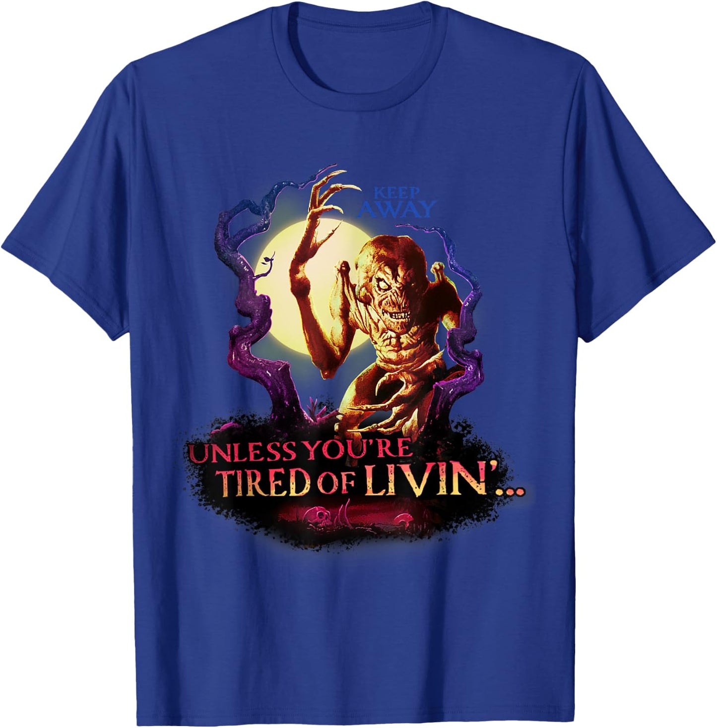 Pumpkinhead Tired of Living Silohuette T-Shirt - T-Shirt | Royal