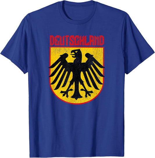 Germany Deutschland German Eagle T-Shirt - T-Shirt | Royal