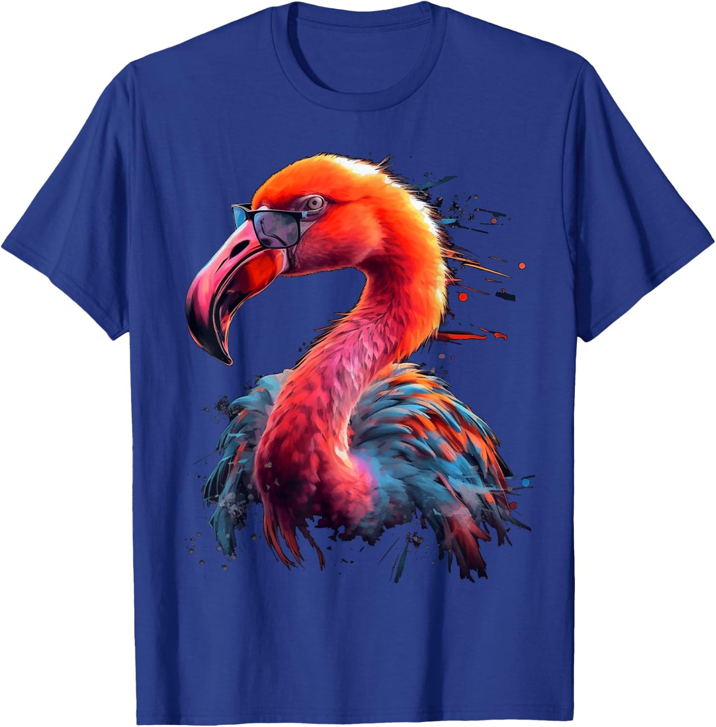 Flamingo Art Sunglasses Bird Animal Flamingo T-Shirt - T-Shirt | Royal