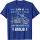 I am a simple man I like motorcycles and believe in Jesus T-Shirt - T-Shirt | Royal