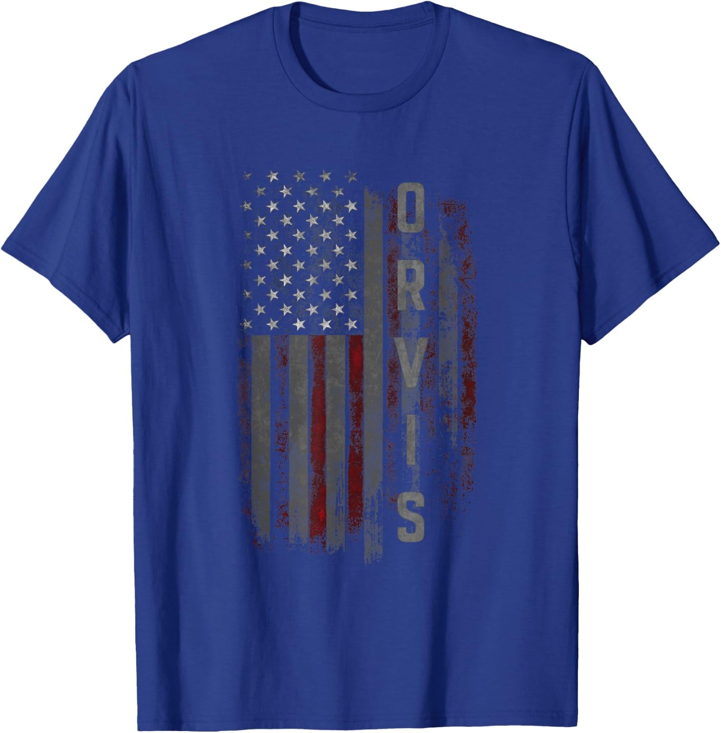 Orvis Family American Flag T-Shirt - T-Shirt | Royal