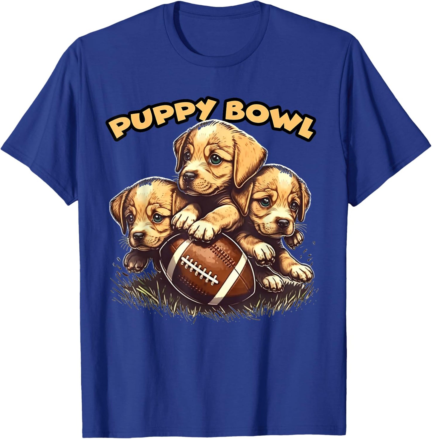Puppy Bowl Sunday Funny Puppies Puppybowl Dog Fan T-Shirt - T-Shirt | Royal