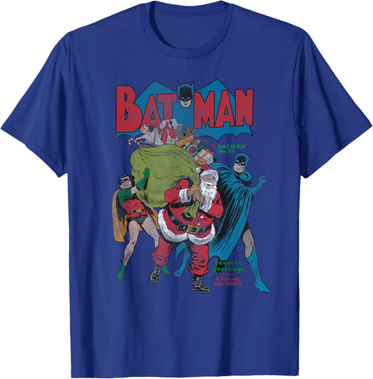 Batman Christmas Seasons Greetings T-Shirt - T-Shirt | Royal