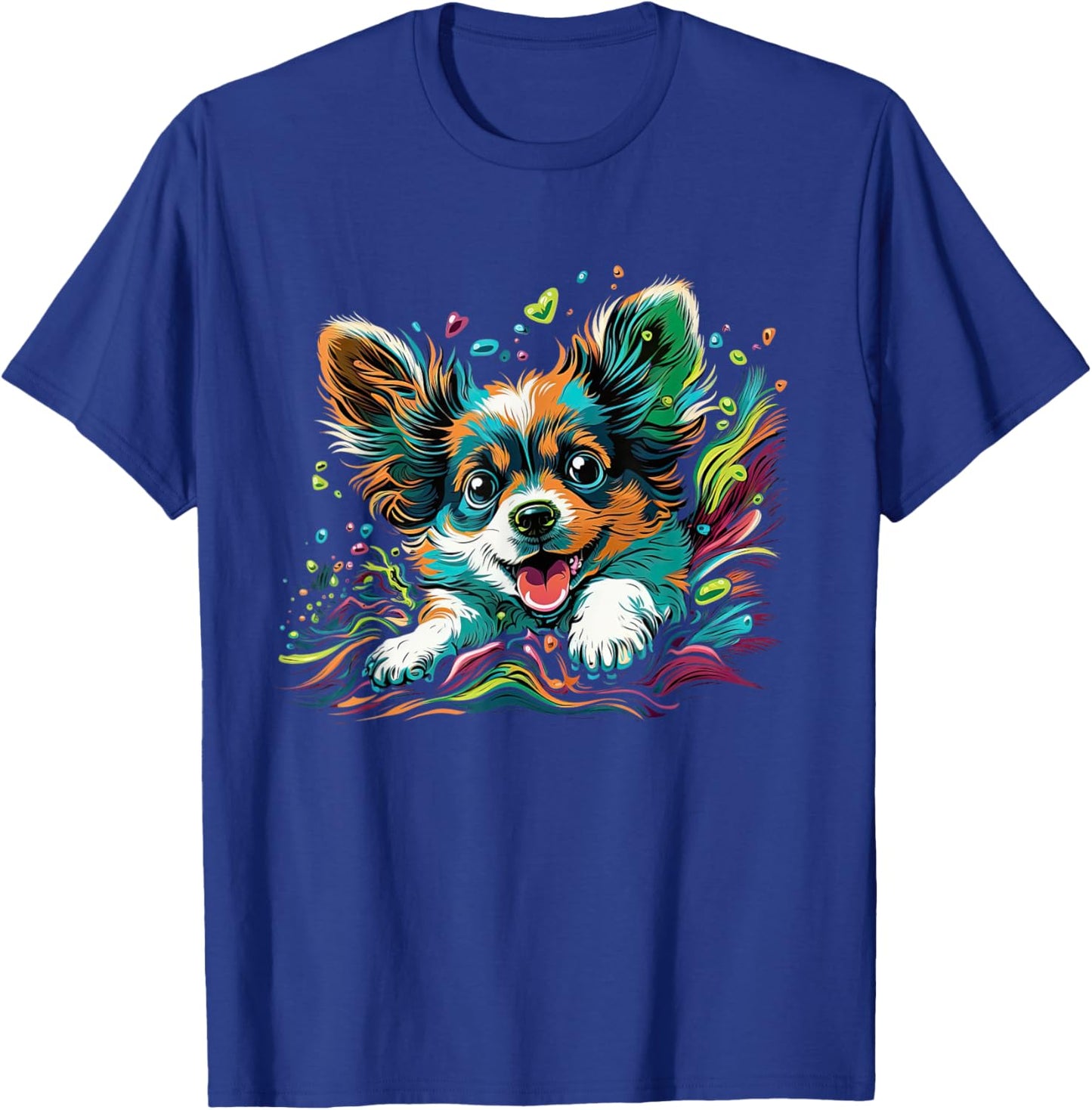 Papillon Dog Owner the cartoon of a Papillon dog Women Girls Kids T-Shirt - T-Shirt | Royal