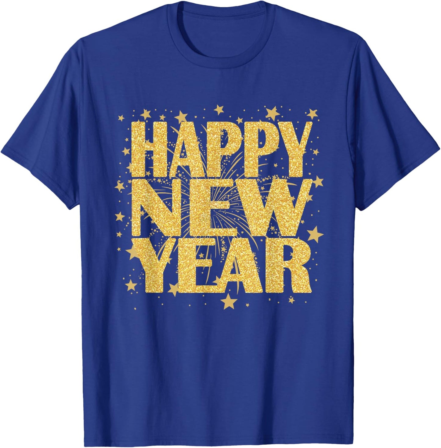Happy New Year 2026 New Years Eve Party Countdown Fireworks T-Shirt - T-Shirt | Royal