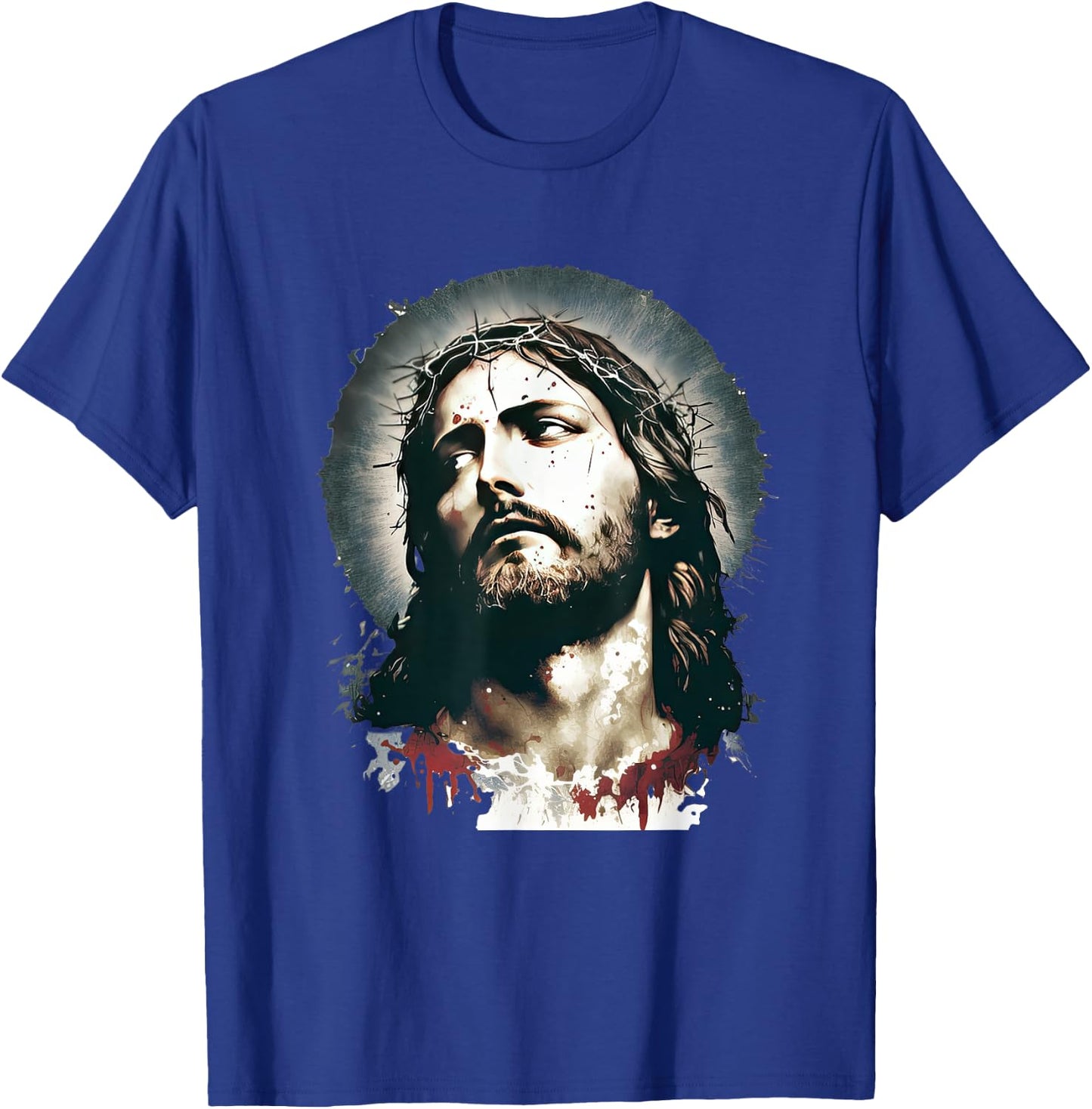 Christian Quotes Designs Faithful Christians Love Jesus Christ Graphical Design for Christians -Adults Black Small T-Shirt - T-Shirt | Royal