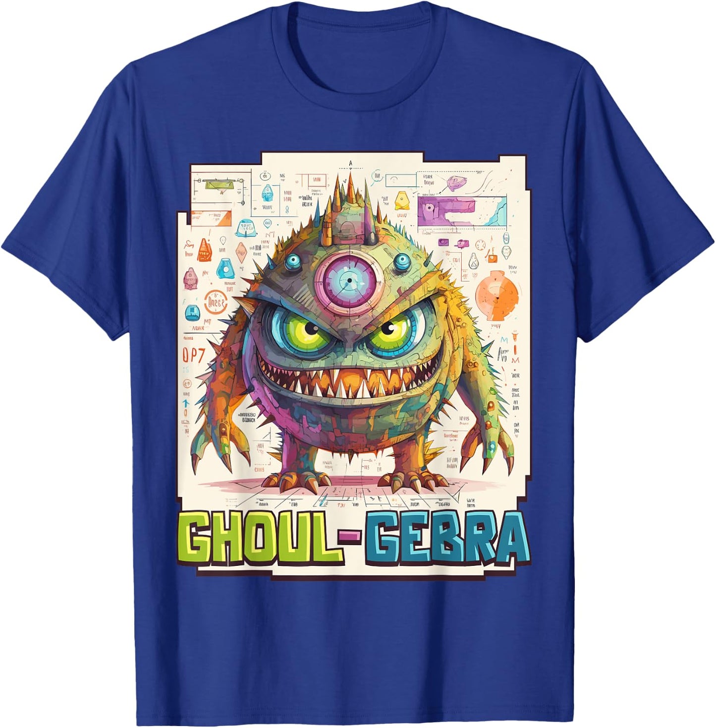 Ghoul-gebra - Funny Halloween Math Teacher Student Algebra Men Women T-Shirt - T-Shirt | Royal