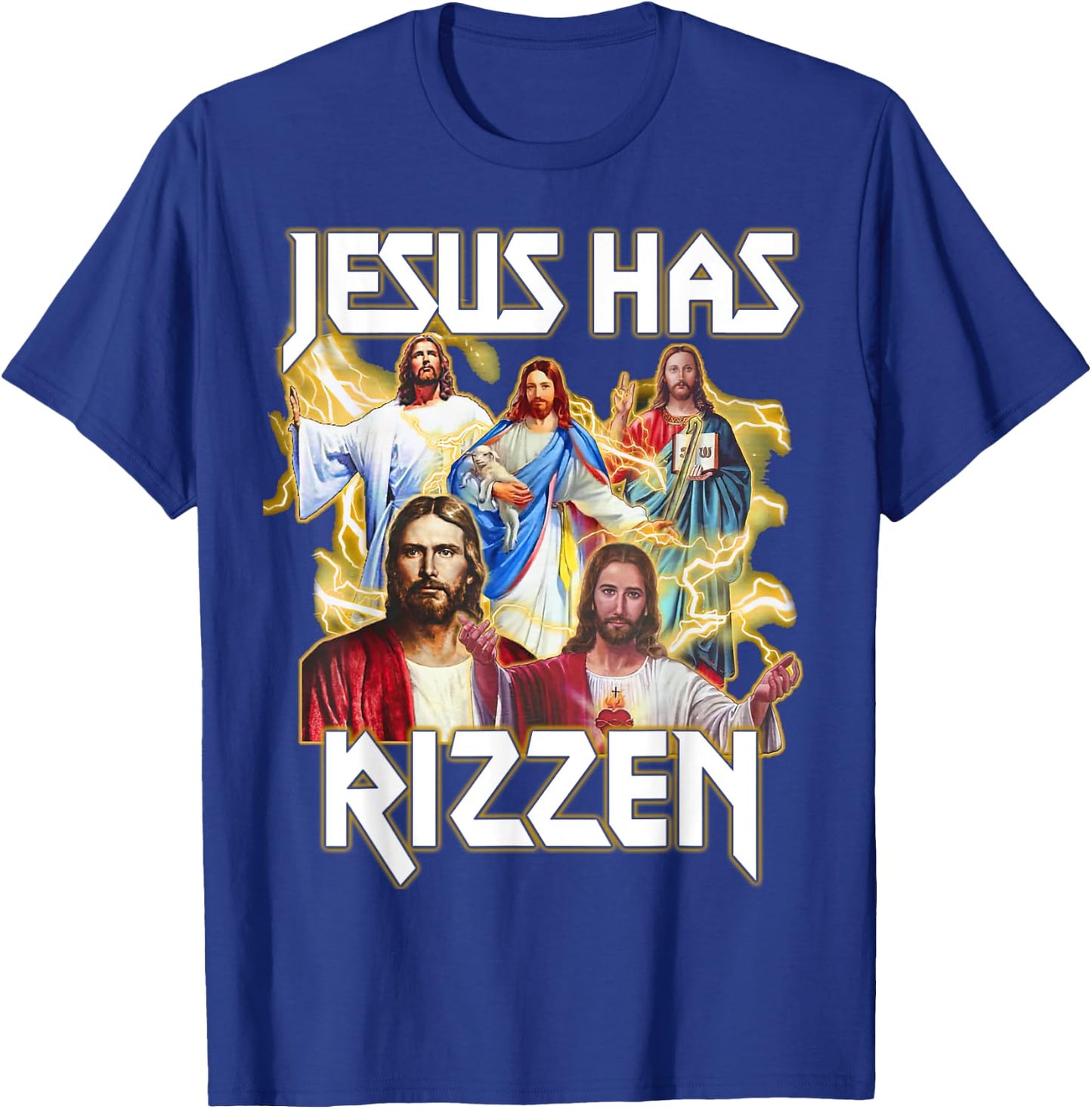 Jesus Has Rizzen, Christian Bible Faith, Christian Religion T-Shirt - T-Shirt | Royal