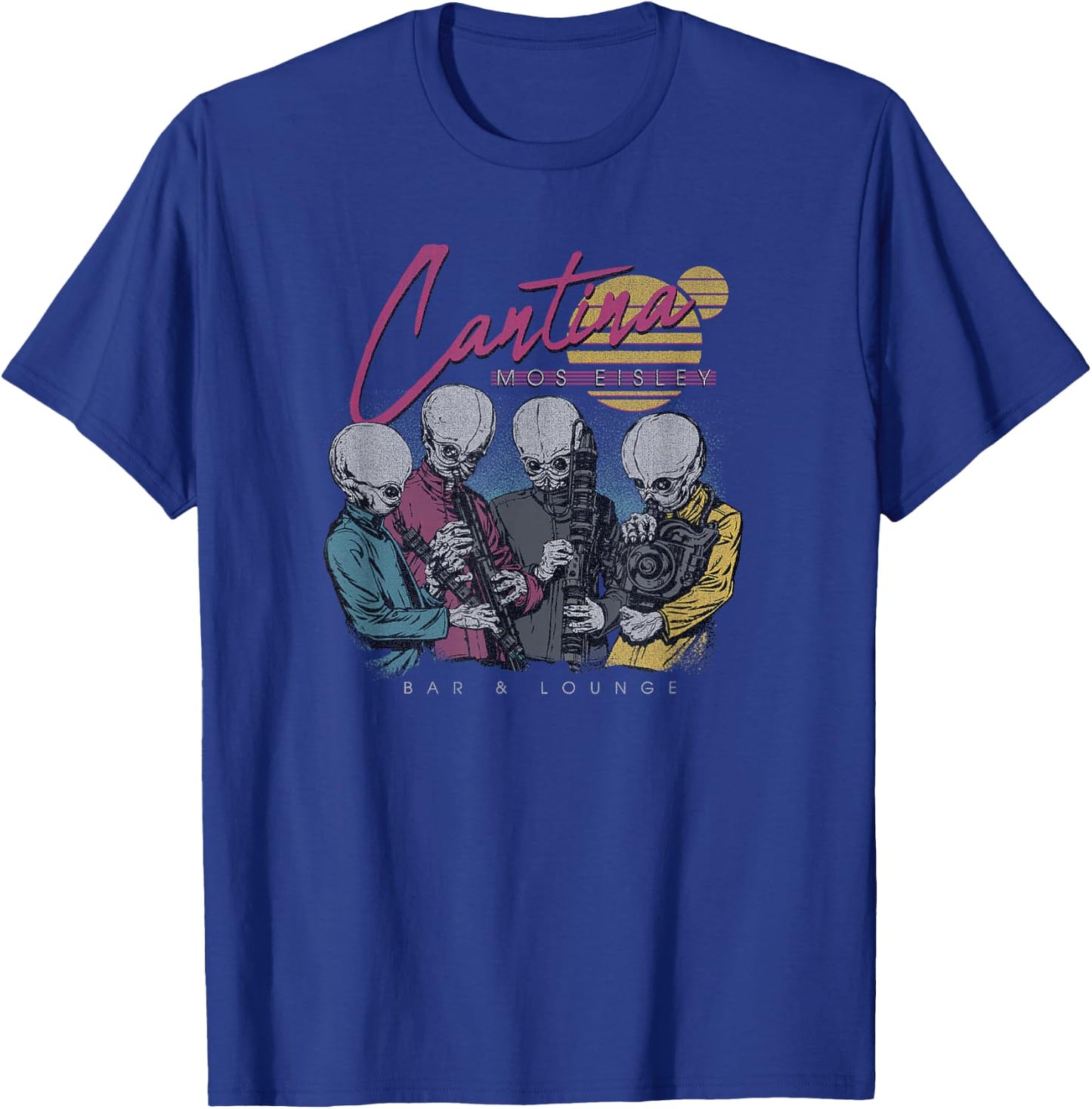 Star Wars Classic Cantina Mos Eisley Bar & Lounge Group Shot T-Shirt - T-Shirt | Royal