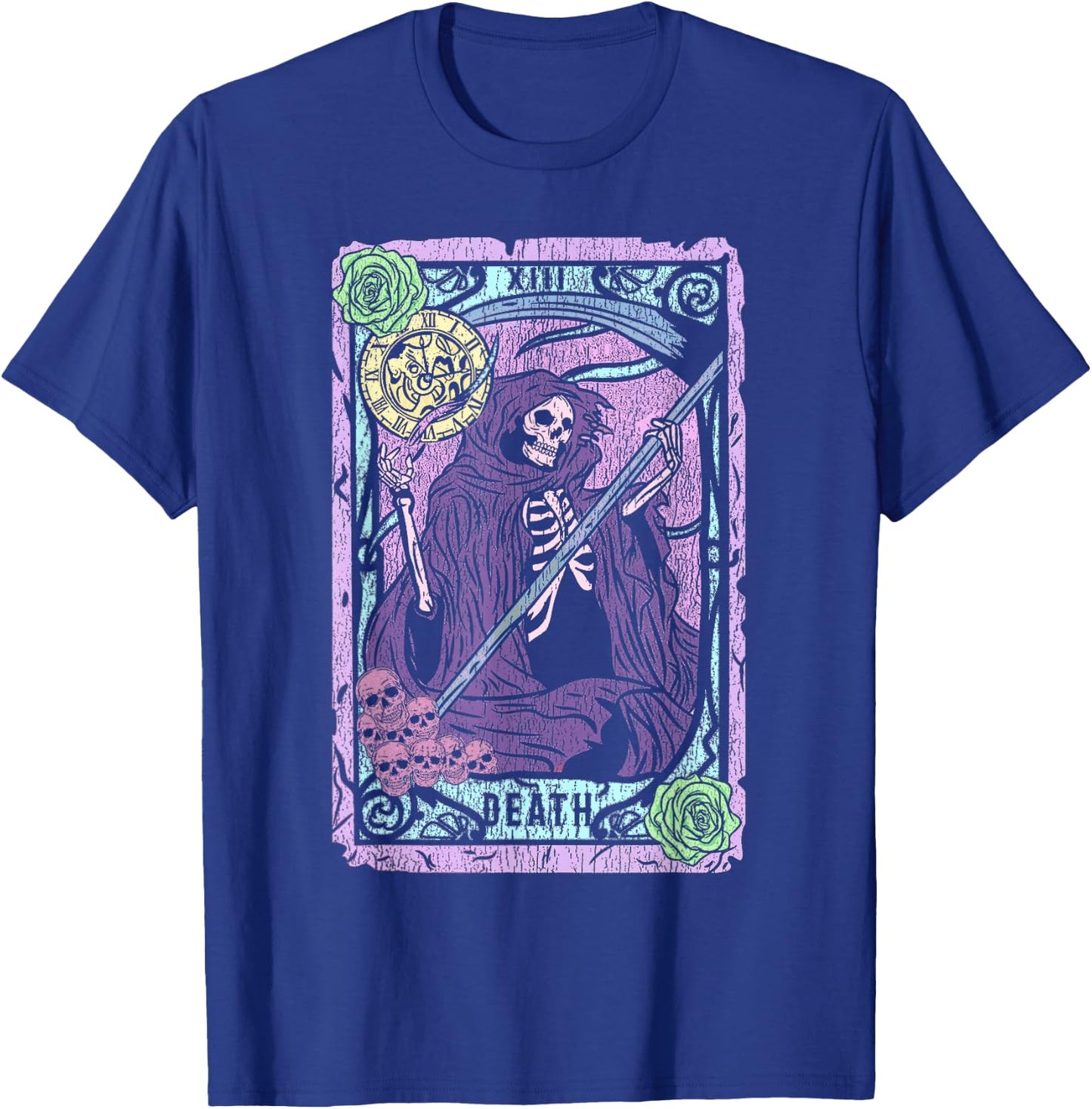 Death Tarot Card Witchcraft Occult Pastel Goth Reaper Small T-Shirt - T-Shirt | Royal