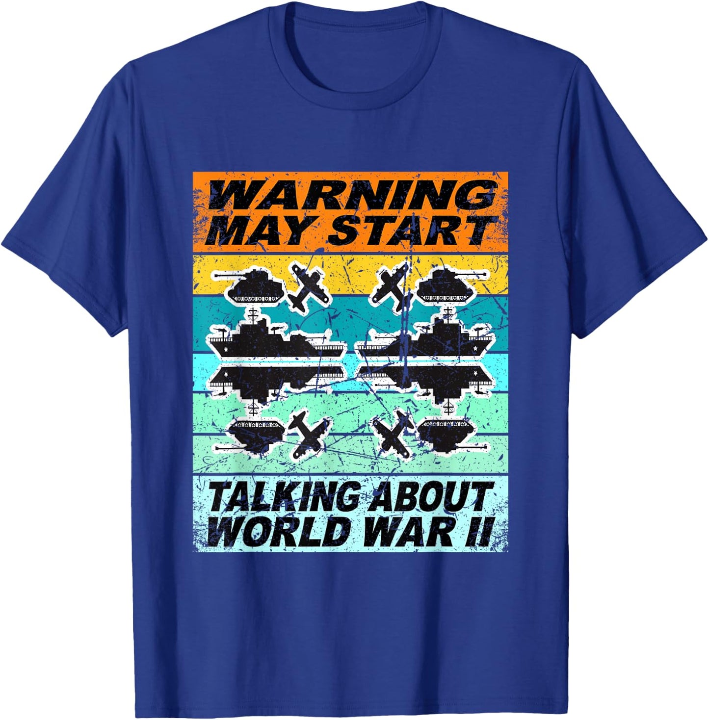 Retro World War 2 Memorabilia Shirt World War II WW2 Gear T-Shirt - T-Shirt | Royal