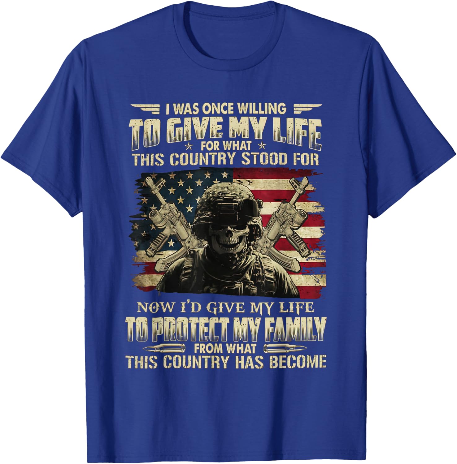 I Was Once Willing To Give My Life For What I Believed T-Shirt - T-Shirt | Royal