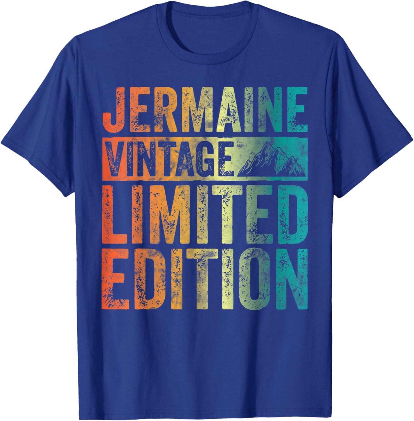 Personalized Name Shirt Jermaine Vintage Limited Edition T-Shirt - T-Shirt | Royal