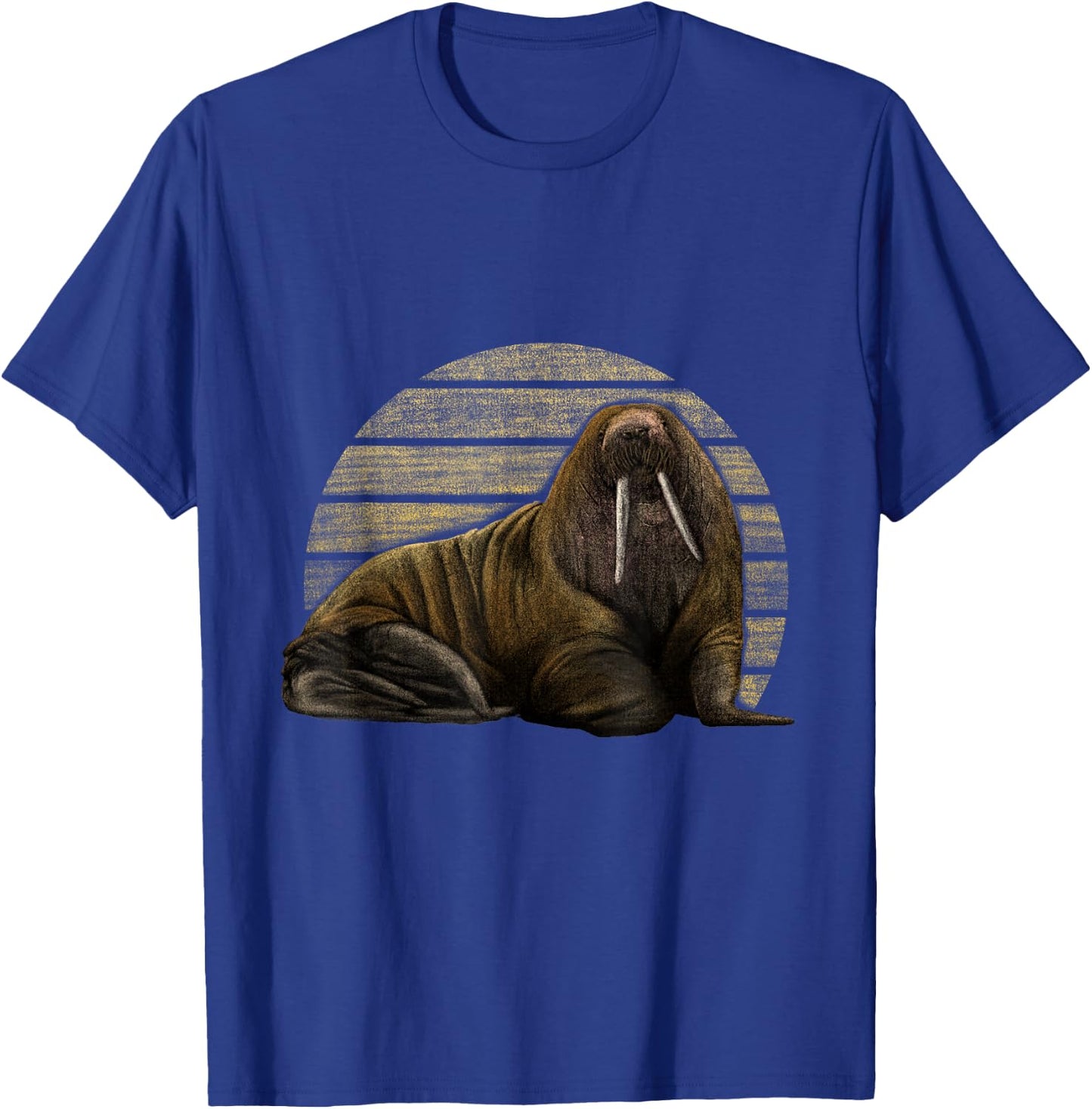 Walrus Drawing - Realistic Sea Lion Seals, Walrus T-Shirt - T-Shirt | Royal