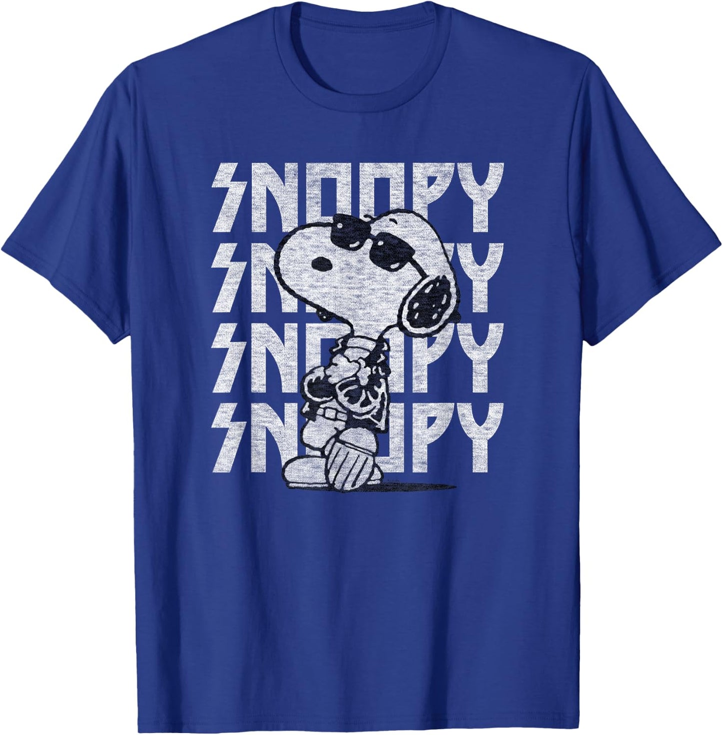 Peanuts - Rock Snoopy T-Shirt - T-Shirt | Royal