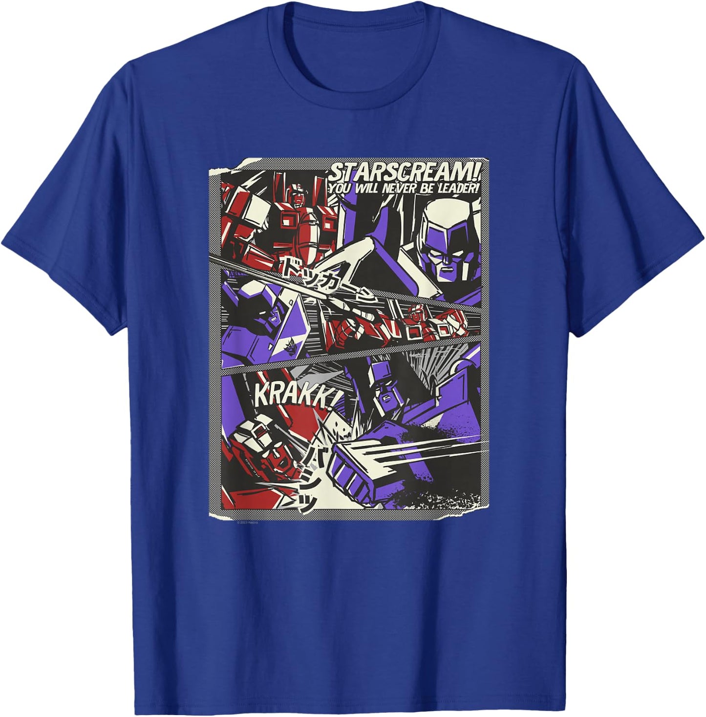 Transformers Starscream Will Never Be Leader Japanese Comic T-Shirt - T-Shirt | Royal