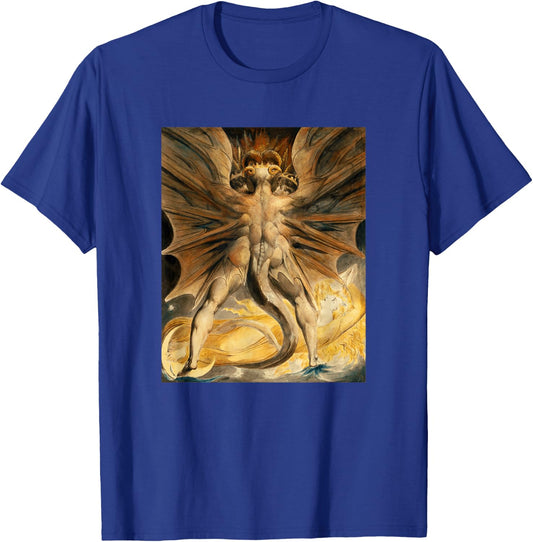 William Blake - The Dragon II - For Artists T-Shirt - T-Shirt | Royal