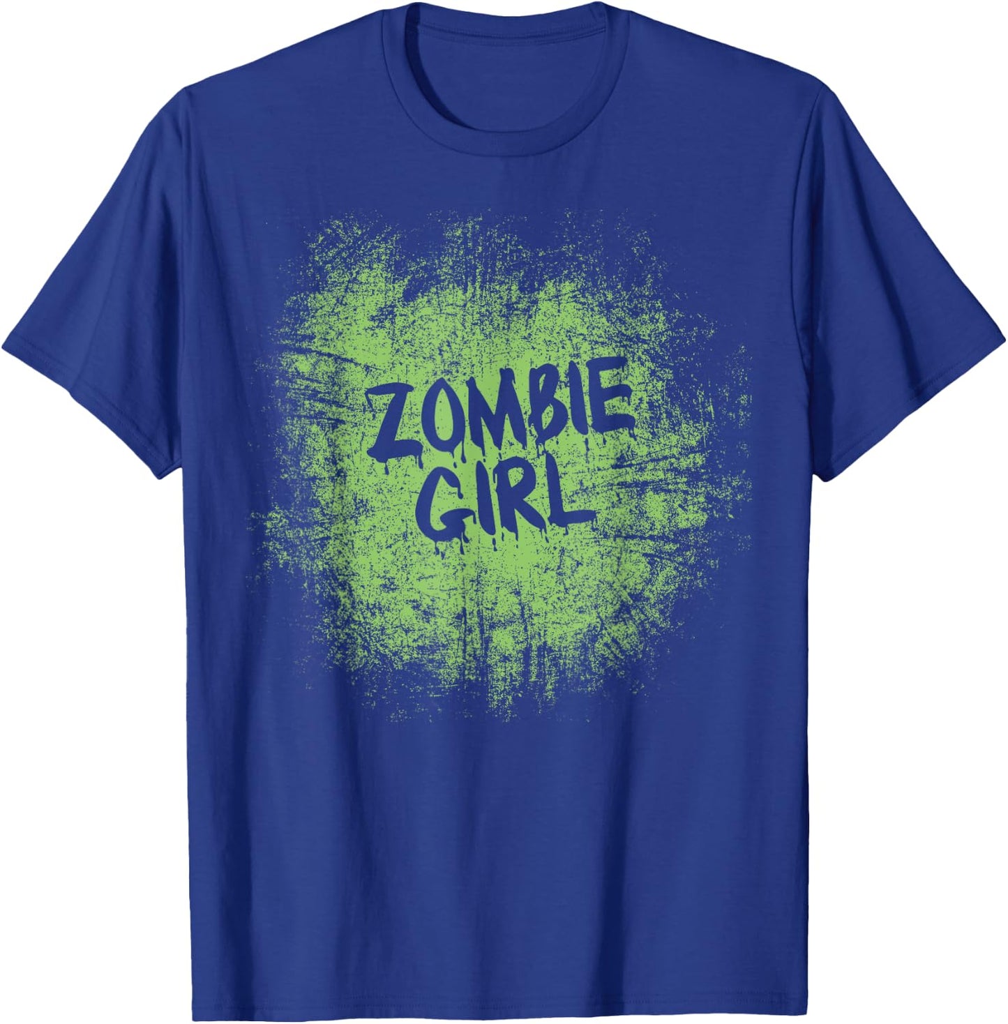 Zombie girl cool lazy halloween costume zombies family girls T-Shirt - T-Shirt | Royal