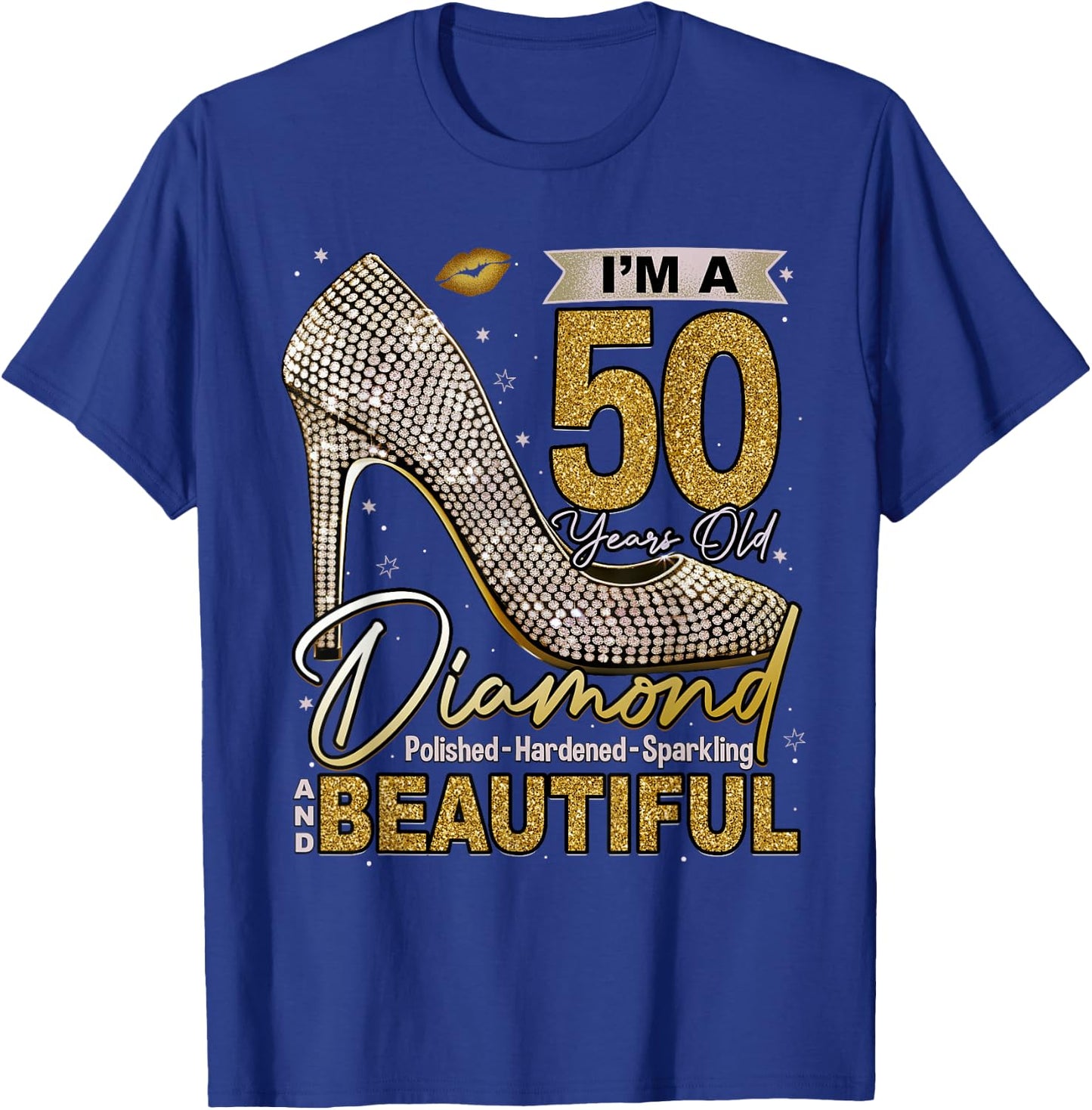 This Queen Makes 50 Looks Fabulous Shirt 50th Birthday Girls T-Shirt - T-Shirt | Royal
