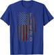 Fiero Family American Flag - Vintage Sports Car T-Shirt - T-Shirt | Royal