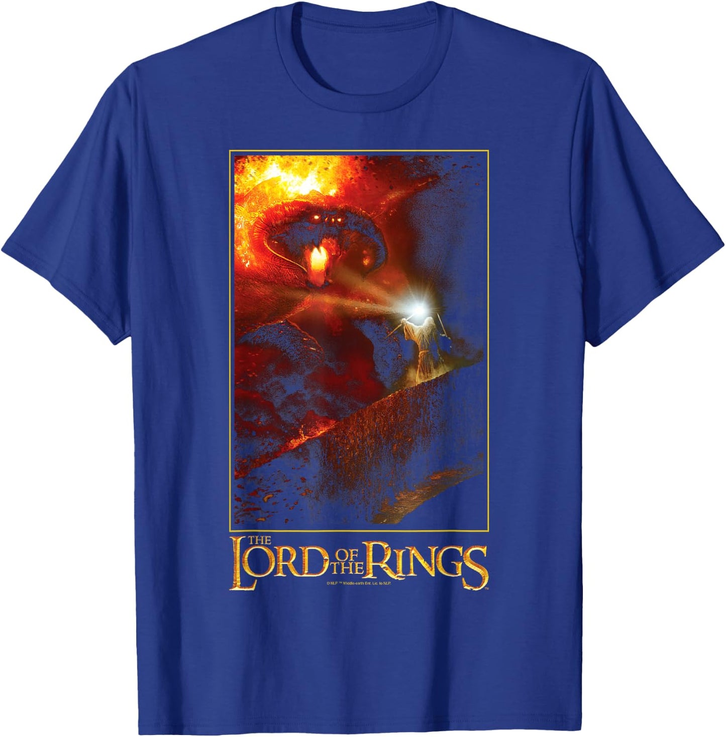 The Lord Of The Rings You Shall Not Pass! Balrog Poster T-Shirt - T-Shirt | Royal