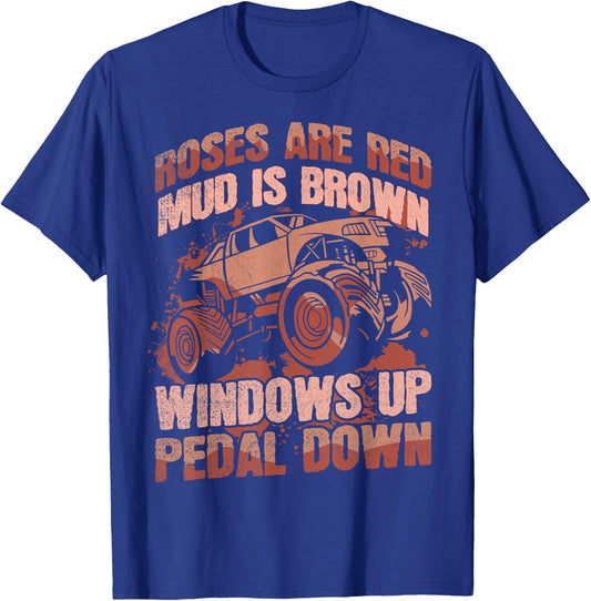 Mudding and Mud Bogging Design for a Mudding Lover T-Shirt - T-Shirt | Royal