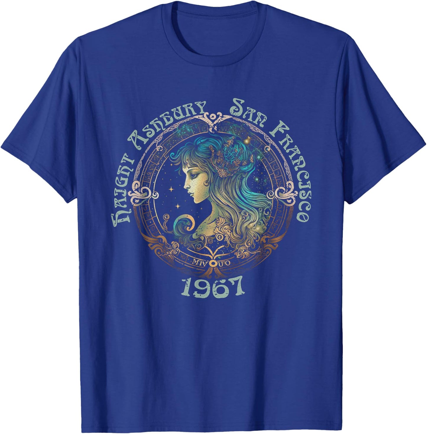Haight Ashbury San Fransisco 1967 Bohemian Hippie 60s T-Shirt - T-Shirt | Royal