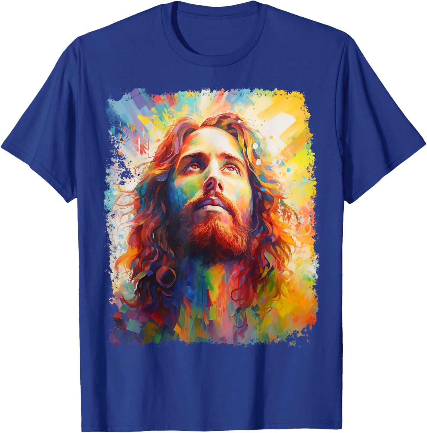 Jesus Christ Colorful T-Shirt - T-Shirt | Royal