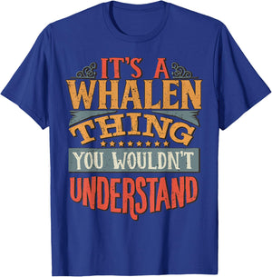 Whalen Name T-Shirt - T-Shirt | Royal