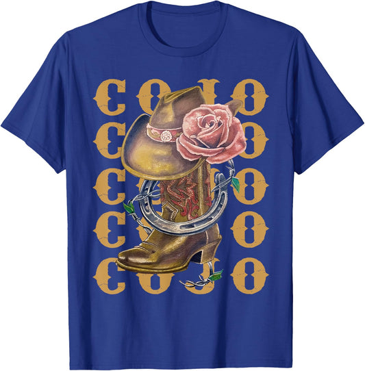 Graphic Cojo Guitar Music Country Outfit Legend Live Forever T-Shirt - T-Shirt | Royal
