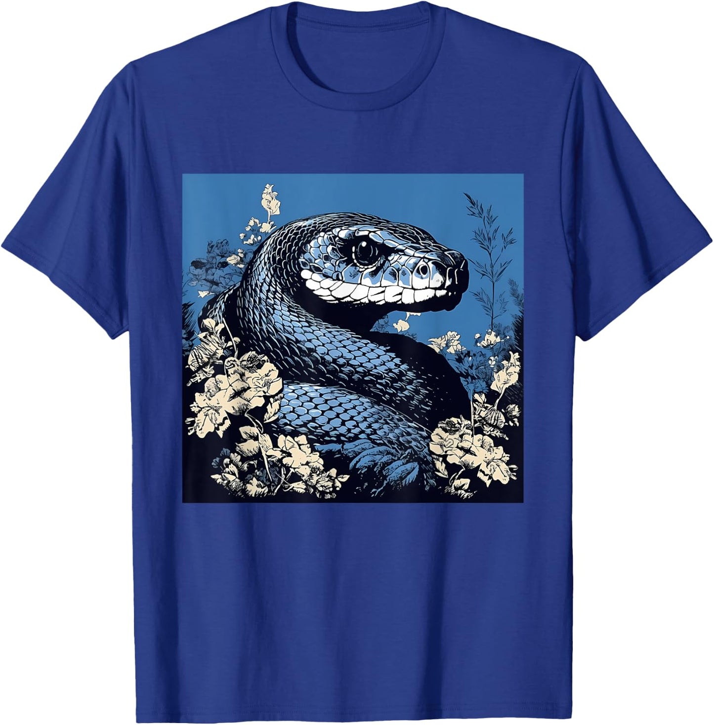 Retro Style Eastern Indigo Snake T-Shirt - T-Shirt | Royal