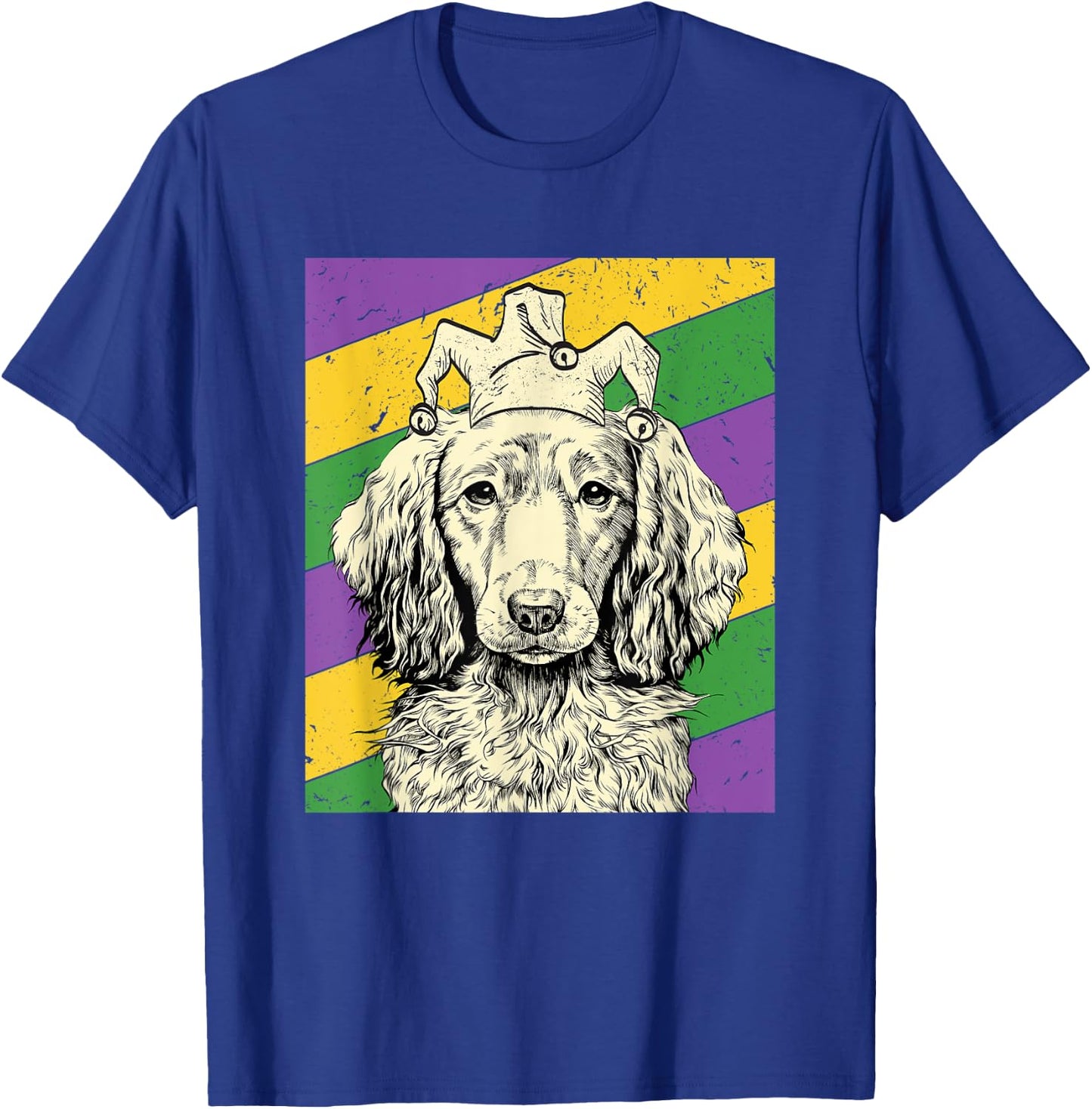 Dachshund Jester Funny Mardi Gras Doxie Dog Mom or Dad T-Shirt - T-Shirt | Royal