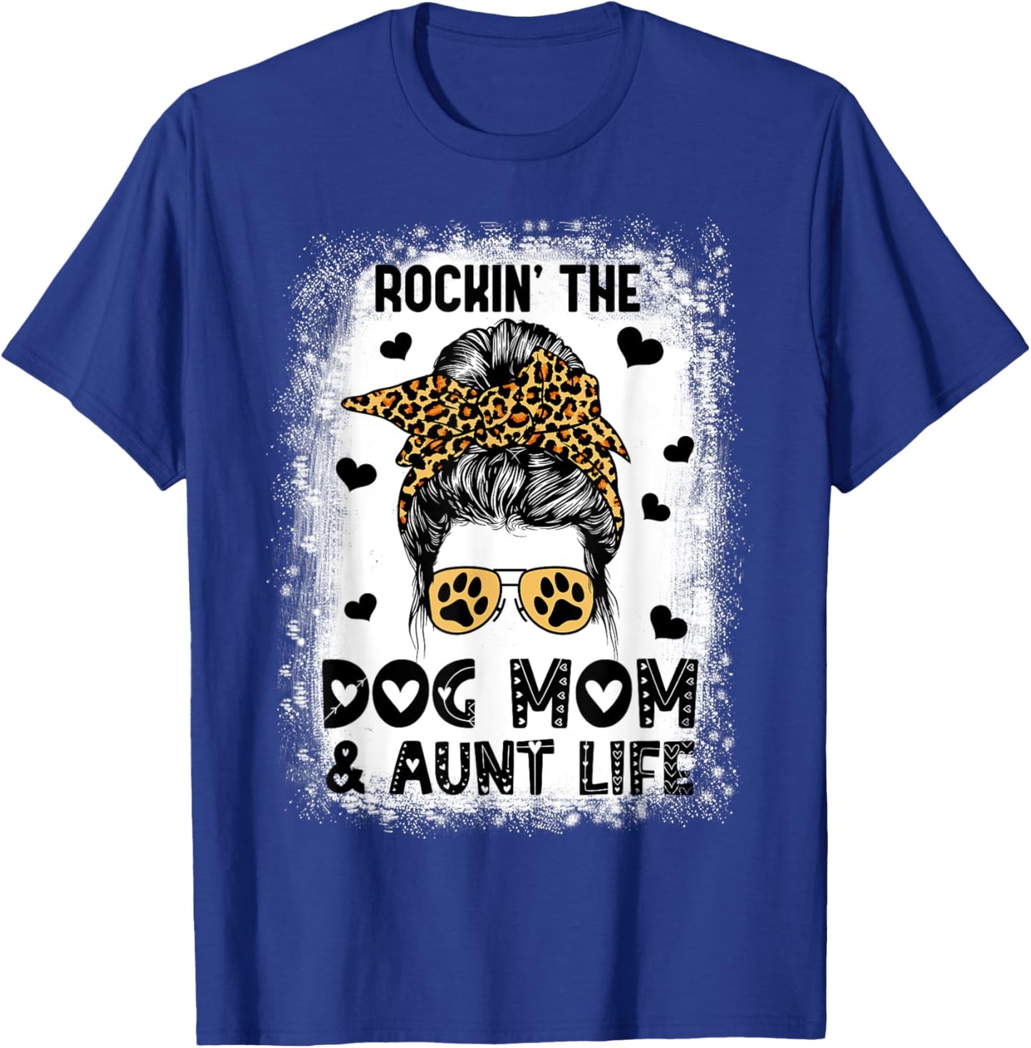 Dog Mom Aunt Life Cute Dog Lover Mother's Day Auntie T-Shirt - T-Shirt | Royal