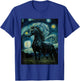 Horse Starry Night, Van Gogh Horse, Horse Lovers T-Shirt - T-Shirt | Royal